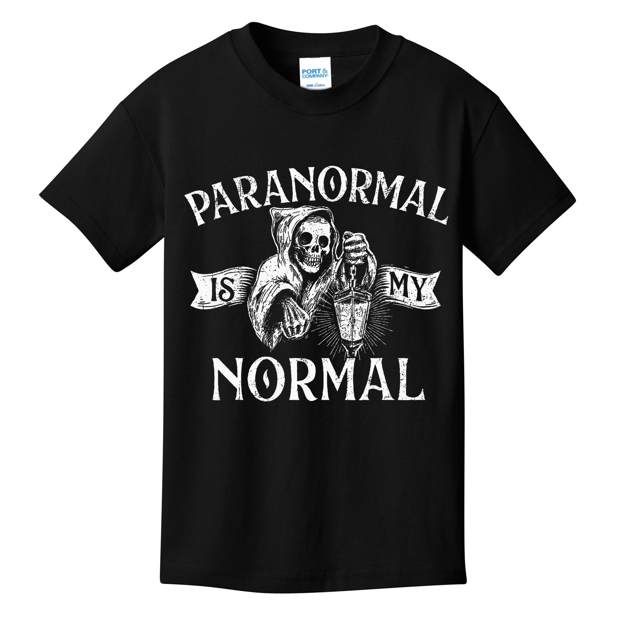 Paranormal Is My Normal Phantom Ghost Hunting Halloween Kids T-Shirt