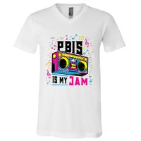 Pbis Is My Jam Positive Behavior Interventions Supports V-Neck T-Shirt