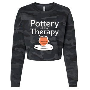 Pottery Is My Therapy Cropped Pullover Crew