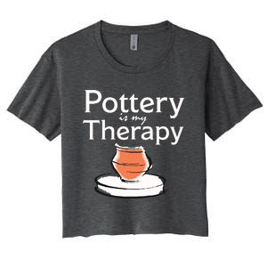 Pottery Is My Therapy Women's Crop Top Tee