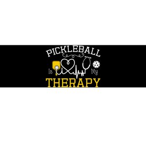 Pickleball is My Therapy funny pickleball lovers Bumper Sticker