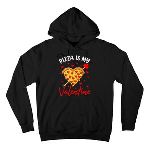 Pizza Is My Valentine Funny Valentines Day Heart Shape 2024 Hoodie