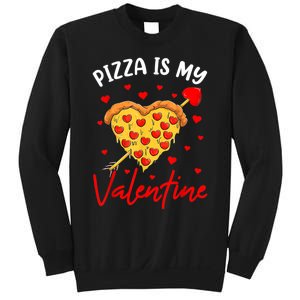 Pizza Is My Valentine Funny Valentines Day Heart Shape 2024 Sweatshirt