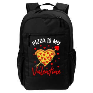 Pizza Is My Valentine Funny Valentines Day Heart Shape 2024 Daily Commute Backpack