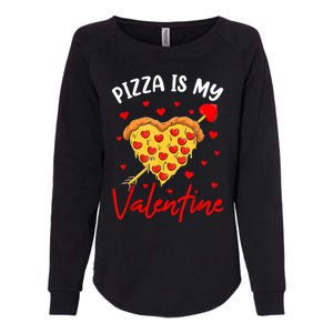 Pizza Is My Valentine Funny Valentines Day Heart Shape 2024 Womens California Wash Sweatshirt