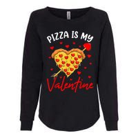 Pizza Is My Valentine Funny Valentines Day Heart Shape 2024 Womens California Wash Sweatshirt