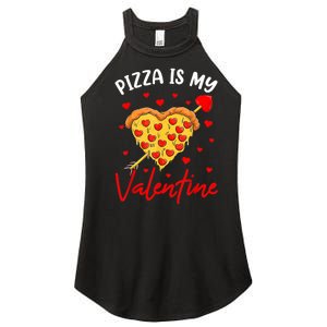 Pizza Is My Valentine Funny Valentines Day Heart Shape 2024 Women's Perfect Tri Rocker Tank