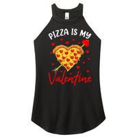 Pizza Is My Valentine Funny Valentines Day Heart Shape 2024 Women's Perfect Tri Rocker Tank