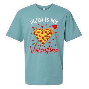 Pizza Is My Valentine Funny Valentines Day Heart Shape 2024 Sueded Cloud Jersey T-Shirt