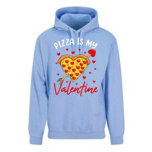 Pizza Is My Valentine Funny Valentines Day Heart Shape 2024 Unisex Surf Hoodie