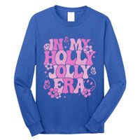 Pink In My Holly Xmas Jolly Era Groovy Retro Christmas Cute Gift Long Sleeve Shirt