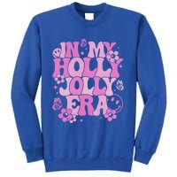 Pink In My Holly Xmas Jolly Era Groovy Retro Christmas Cute Gift Sweatshirt