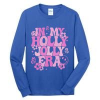 Pink In My Holly Xmas Jolly Era Groovy Retro Christmas Cute Gift Tall Long Sleeve T-Shirt