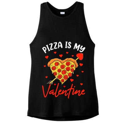 Pizza Is My Valentine Funny Valentines Day Matching Boy Girl Ladies PosiCharge Tri-Blend Wicking Tank