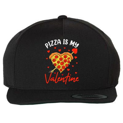 Pizza Is My Valentine Funny Valentines Day Matching Boy Girl Wool Snapback Cap