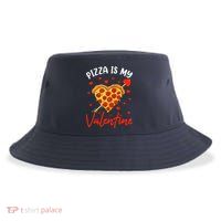 Pizza Is My Valentine Funny Valentines Day Matching Boy Girl Sustainable Bucket Hat