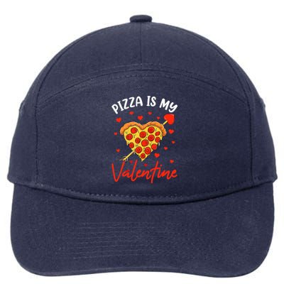 Pizza Is My Valentine Funny Valentines Day Matching Boy Girl 7-Panel Snapback Hat