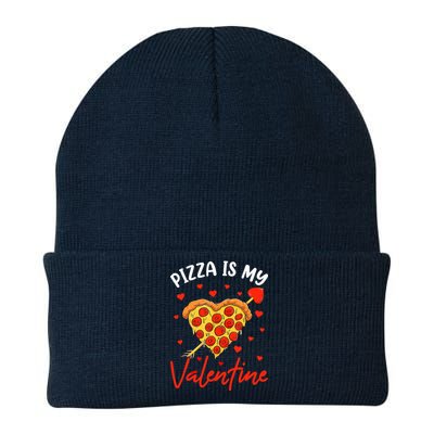 Pizza Is My Valentine Funny Valentines Day Matching Boy Girl Knit Cap Winter Beanie