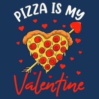 Pizza Is My Valentine Funny Valentines Day Matching Boy Girl 16 in Basic Backpack