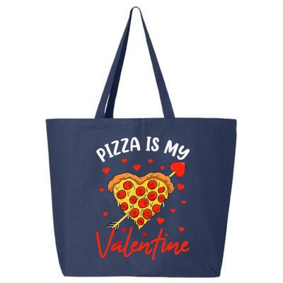 Pizza Is My Valentine Funny Valentines Day Matching Boy Girl 25L Jumbo Tote