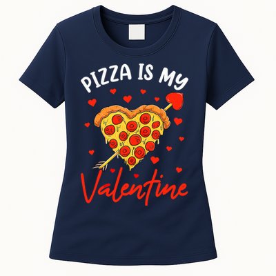 Pizza Is My Valentine Funny Valentines Day Matching Boy Girl Womens T-Shirt