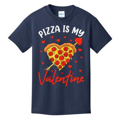 Pizza Is My Valentine Funny Valentines Day Matching Boy Girl Kids T-Shirt