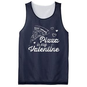 Pizza Is My Valentine Funny Anti Valentine's Day Foodie Premium Mesh Reversible Basketball Jersey Tank