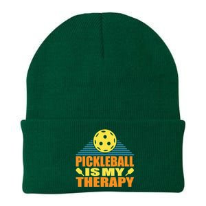 Pickleball Is My Therapy Funny Pickleball Knit Cap Winter Beanie