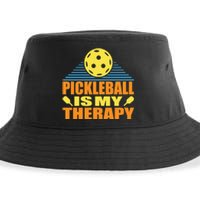 Pickleball Is My Therapy Funny Pickleball Sustainable Bucket Hat