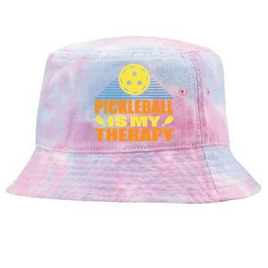 Pickleball Is My Therapy Funny Pickleball Tie-Dyed Bucket Hat