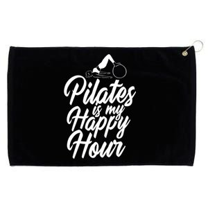 Pilates Is My Happy Hour Fitness Workout Training Cool Gift Grommeted Golf Towel