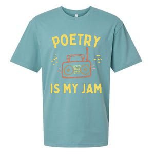 Poetry Is My Jam Funny Poet Cool Poetry Lover Sueded Cloud Jersey T-Shirt