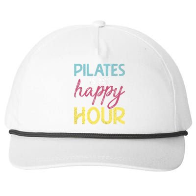 Pilates Is My Happy Hour Workout Gym Gift And Cool Gift Snapback Five-Panel Rope Hat