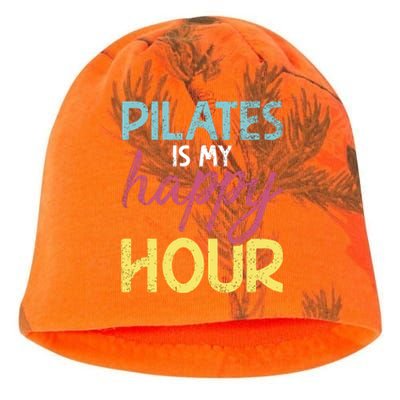 Pilates Is My Happy Hour Workout Gym Gift And Cool Gift Kati - Camo Knit Beanie