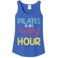 Pilates Is My Happy Hour Workout Gym Gift And Cool Gift Ladies Essential Tank