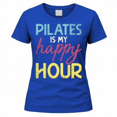 Pilates Is My Happy Hour Workout Gym Gift And Cool Gift Women's T-Shirt