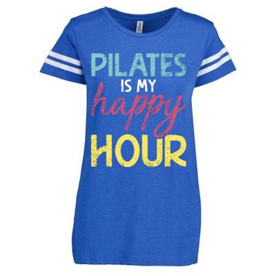 Pilates Is My Happy Hour Workout Gym Gift And Cool Gift Enza Ladies Jersey Football T-Shirt