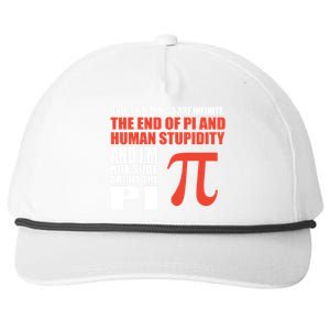 Pi In Math 3 14 Number Symbol For Math Teacher Cute Gift Snapback Five-Panel Rope Hat