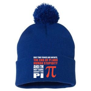 Pi In Math 3 14 Number Symbol For Math Teacher Cute Gift Pom Pom 12in Knit Beanie