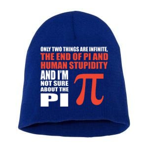 Pi In Math 3 14 Number Symbol For Math Teacher Cute Gift Short Acrylic Beanie