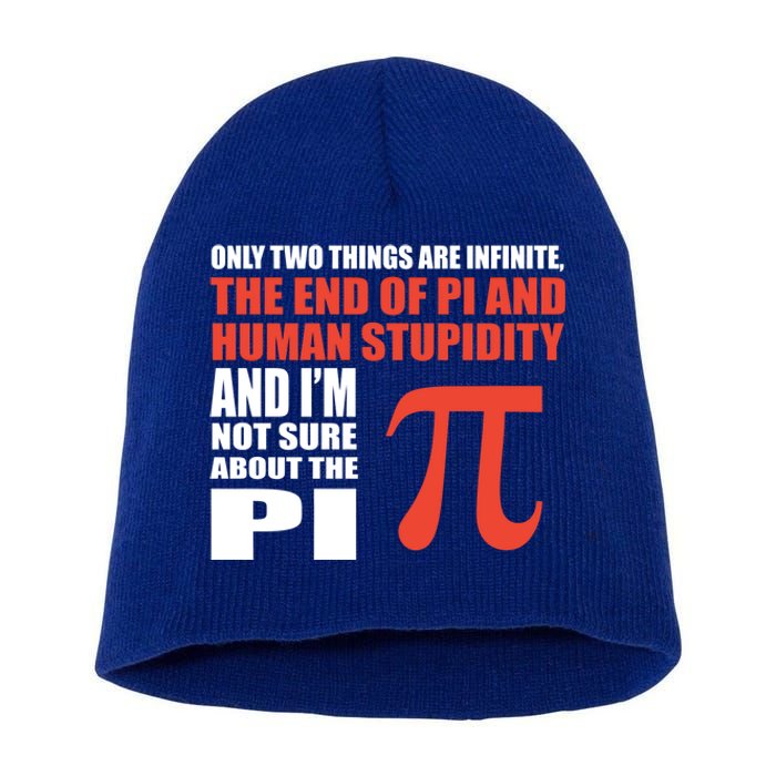 Pi In Math 3 14 Number Symbol For Math Teacher Cute Gift Short Acrylic Beanie