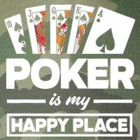 Poker Is My Happy Place Funny Poker Player Poker Legacy Tie Dye Trucker Hat