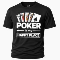 Poker Is My Happy Place Funny Poker Player Poker Performance Shirt