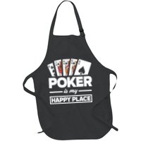 Poker Is My Happy Place Funny Poker Player Poker Apron