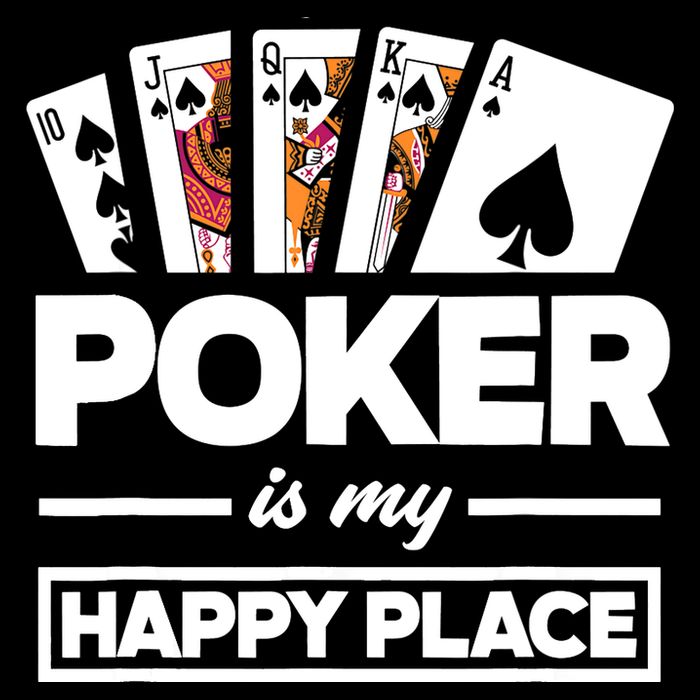 Poker Is My Happy Place Funny Poker Player Poker Toddler T-Shirt