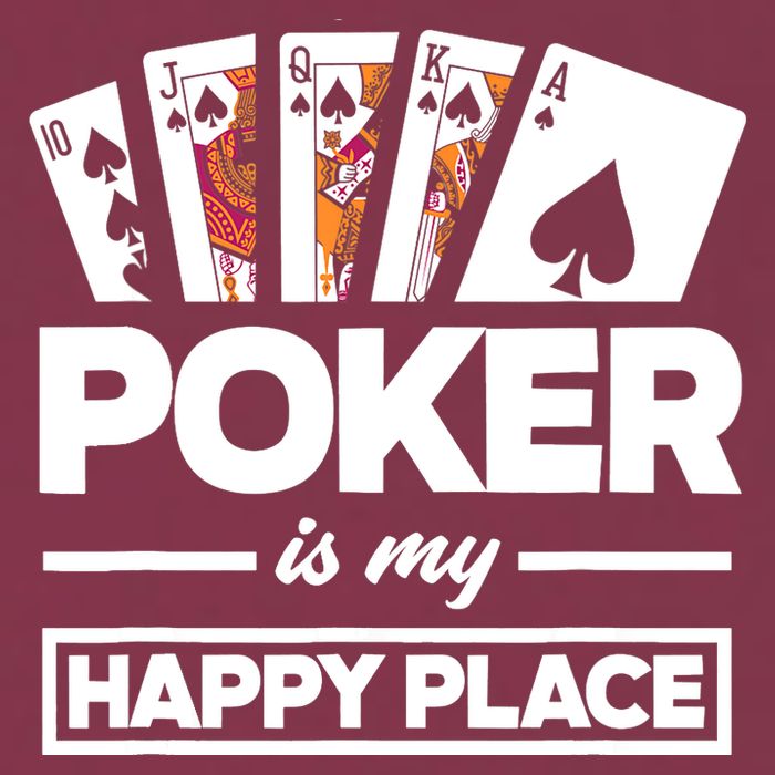 Poker Is My Happy Place Funny Poker Player Poker 16oz Travel Tumbler