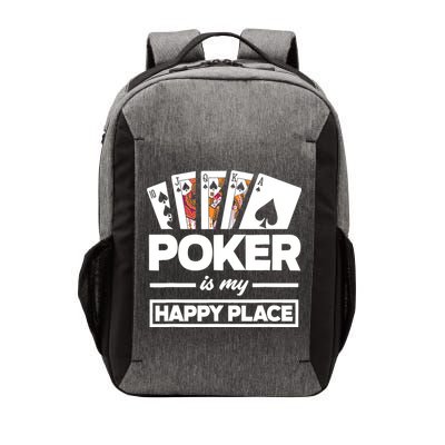 Poker Is My Happy Place Funny Poker Player Poker Vector Backpack