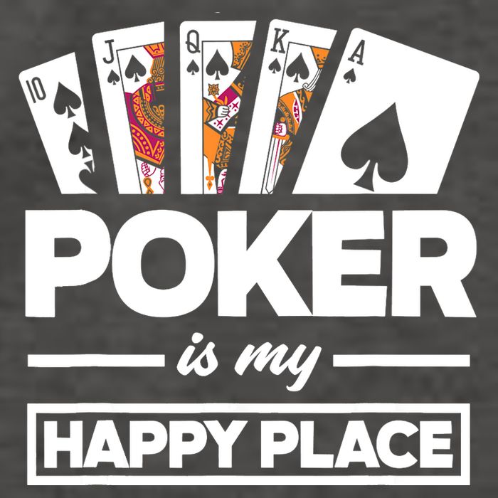 Poker Is My Happy Place Funny Poker Player Poker Vector Backpack