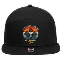 Pickleball Is My Retirement Plan 7 Panel Mesh Trucker Snapback Hat