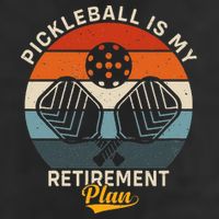 Pickleball Is My Retirement Plan 7 Panel Mesh Trucker Snapback Hat